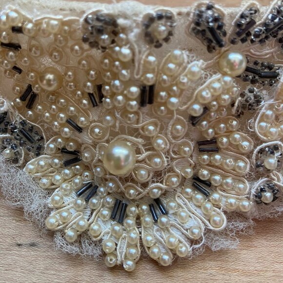 Vintage Hand-beaded Headpiece - Picture 4 of 5
